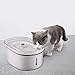 HoneyGuaridan Pet Drinking Water Fountain, Super Quiet Automatic Cat Water Dispenser with 1 Replacement Filters for Dogs, Cats, Birds and Small Animals (Grey18)