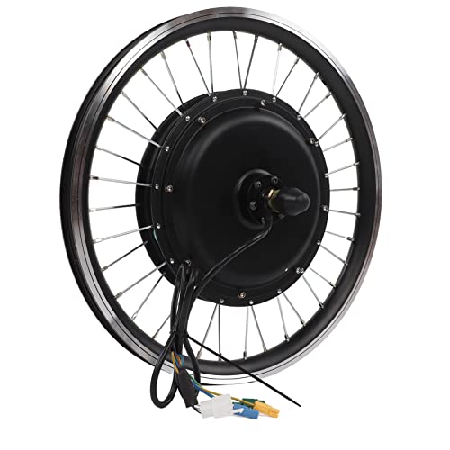 SUNGOOYUE Kit de Controlador de Motor de Bicicleta Eléctrica de 20 Pulgadas, Kit de Rueda de Motor de Tracción Trasera de 48V 1500W con Controlador 35A LCD S866 Meter