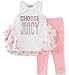 Juicy Couture Girls' 2 Piece Pant Set-Polka Dots