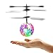 Flying Ball, RC Flying Toy, Boy Toys, WINONE Infrared Induction Drone Remote Control Helicopter Ball with Rainbow Shining LED Lights and Remote Control for Kids, Gifts for Boys and Girls,Outdoor Games