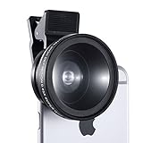 Cell Phone Camera Lens - HCE Universal Professional HD Camera Lens Kit 0.45x Super Wide Angle Lens & 12.5x Super Macro Lens for iPhone 7, 6s, 6, 5s & Most Smartphones