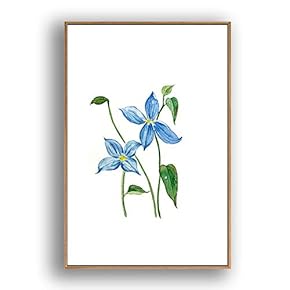 Framed Canvas Wall Art for Living Room, Bedroom Leaves Canvas Prints for Modern Home Decoration Ready to Hang - 16"x24" inches