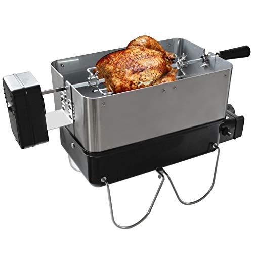 Tournebroche Onlyfire Pour Weber 47cm - Rôtisserie Barbecue Charbon - Moteur Électrique Included
