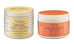 Shea Moisture Conditioner Combination Pack - 16 oz. Strengthen, Grow & Restore Leave-In Conditioner & 12 oz. Coconut & Hibiscus Curl Enhancing Smoothie