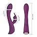 G Spot Rabbit Vibrator, BINLEFOIS Clitoris Stimulation Adult Sex Toys with Bunny Ears Waterproof Personal Massager Quiet Dual Motor Rechargeable Clit Stimulator with 10 Vibration Modes