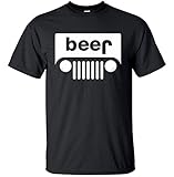 YM Wear Beer Funny Drinking T Shirt Large Black