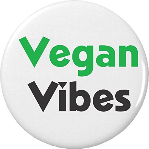 Vegan Vibes 1.25â€ Pinback Button Pin
