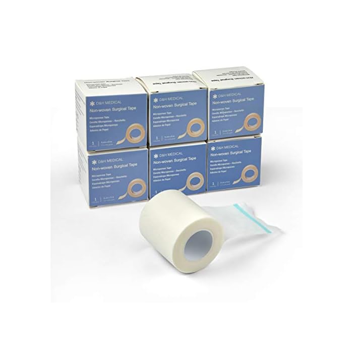 Bulk Pack Microporous Medical Tape Adhesive Bandage,10 Yards Hypoallergenic Self Adhesive Rolls, Flexible Stretch…