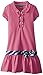 Nautica Girls' Pique Polo Dress with Gold Buttons
