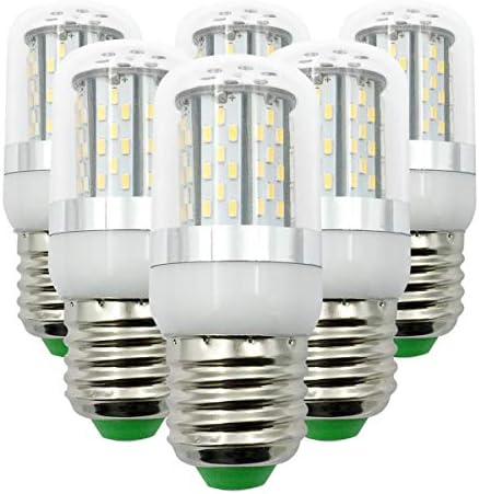 E26 E27 LED Bulb 12V - 24V Low Voltage 5W Candelabra Bulbs (35W Halogen Bulb) -Warm White 3000K Great for Off Grid Solar Lighting Marine Boat RV Interior Lighting and Camper - Pack of 6