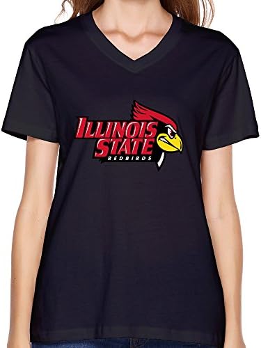 J2D3FD Illinois State University Women's V-Neck Black T Shirt