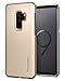 Spigen Thin Fit Galaxy S9 Plus Case with SF Coated Non Slip Matte Surface for Excellent Grip and QNMP Compatible for Galaxy S9 Plus (2018) - Maple Gold