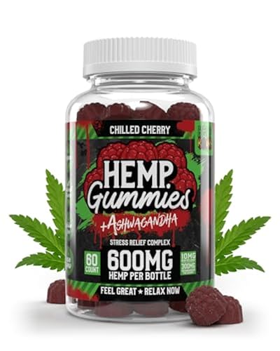 Hemp and Ashwaghanda Gummies for Stress Relief - Unique Blend ...
