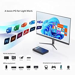 MeLE Quieter2D Fanless Mini PC Windows 11 Home