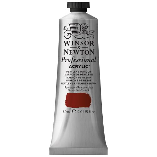 Winsor and Newton - Professional Artists Acrylic Colour - 60ml - Perylene Maroon