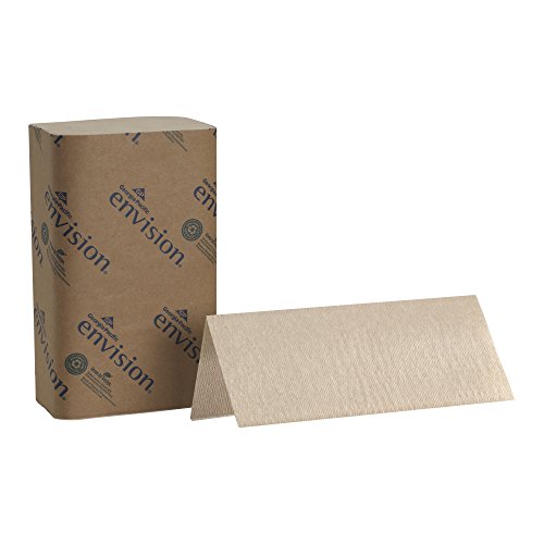 UPC 073310235042, Georgia-Pacific Envision 23504 Brown Singlefold Paper Towel, 10.25&quot; Length x 9.25&quot; Width (Case of 16 Packs, 250 per Pack)