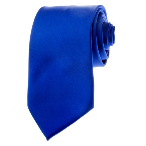 TopTie Mens Necktie Solid Color Royal Blue Ties, Formal Neck ties, Gift Ideas