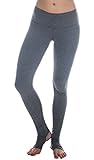 90 Degree By Reflex - Stirrup Yoga Pants Leggings - Heather Charcoal XS
