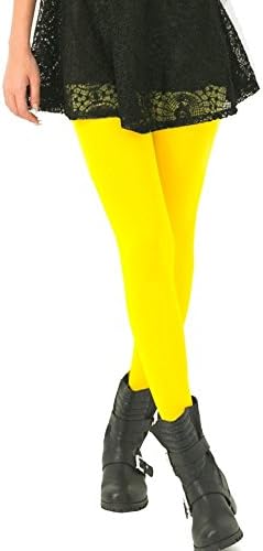 Microfiber stretchy Cotton Crotch Opaque Solid Color Footed Pantyhose Tights