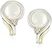Sterling Silver, 14k Yellow Gold, Freshwater Cultured Pearl and Diamond Accent Jewelry Set