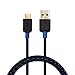 Cable Matters Braided USB C Cable with 3A Fast Charging in Black 3.3 Feet for Samsung Galaxy S20, S20+, S20Ultra, Note 10, Note 10+, LG G8, V50, Google Pixel 4, and More