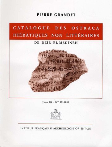 Catalogue des ostraca hiératiques non littéraires de Deïr el-Médînéh