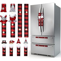 Christmas Refrigerator Handle Covers, 8 Sets of