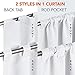 Deconovo Blackout Curtains, Thermal Insulated, W52 x L84 2 Panels, Back Tab, Machine Washable, Room-Darkening Drapes for Bedroom/Living Room Star White