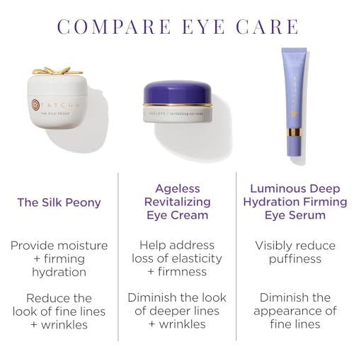 TATCHA The Silk Peony Melting Under Eye Cream | Hydration with Line-Smoothing Eye Cream for Wrinkles and Hydration | 15 ml / 0.5 oz