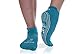 Panda Paw Fit Yoga Pilates Barre Non-Slip No Skid Socks With Grips for Class Home [1 Pack Turquoise]