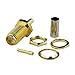 Eightwood 10pcs SMA Female Bulkhead Crimp Connector Gold-Plated for RG316 RG174 Cable
