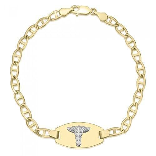 10K Medical Alert Bracelet Medical Data Engraving