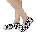 GLENMEARL Slipper Socks for Women, 2 Pair Slipper Socks with Grips for Woman, Non Slip Soft Sole Winter Bedroom Cozy Sock Indoor Home Slippers (Cow 7.5-9.5, Adult, Women, 7.5, Numeric Range, US Footwear Size System, 9.5, Medium)