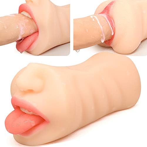 Pocket Pussy Male Masturbator with Realistic Mouth & Lifelike 3D Textured  Vagina Pelepas 2 in 1 Double Ends Oral Blow Job Stroker for Deep Throat  Masturbation Adult Sex Toys for Men Health