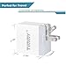 USB Wall Charger Adapter TIMMY 2.4A 12W Dual Port Travel Power Adapter with Lightning Cable 6FT 2PACK USB Data Sync Charging Cord for iPhone X/8/7/6S/Plus/5S/SE/5C/iPad Air/mini