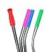 32 Pieces Straw Silicone Tips Stainless Steel Straw Covers Multicolored Silicone Straw Tips with 32 Pieces Straw Silencers for 6 mm Stainless Steel Straws