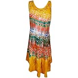 Mogul Interior Women's Beach Dresses Caftan Lounger Colorful Coverup One Size
