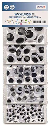 Glorex Mobile Eyes, Black/White, Various
