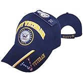 U.S. Military Veteran Navy Officially Licensed Blue Baseball Cap Hat
