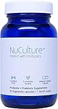 NuCulture Probiotics: Premium Probiotic Supplement - Supports Digestion, Regularity, & Immune System Support- Most Potent Probiotic and Prebiotic Blend - 5 Patented, Proven Probiotic Strains