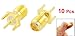 uxcell End Launch PCB Mount SMA Female Connector Straight RF Connector Adapter 10 Pcs