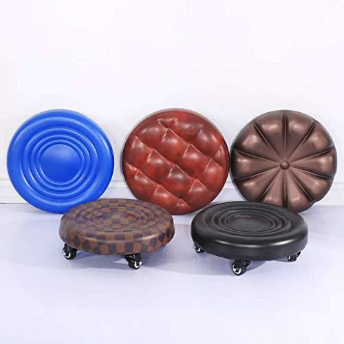 QFdd Bajo Taburete Polea,Corto Asiento De Trabajo,Cojín De Espuma