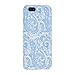 Light Blue Paisley Pattern Hard Case Cover iPhone 5S / 5