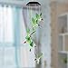 Amzdeal Hummingbird Solar Mobile Solar Mobile Wind Chime Solar Powered LED Light Color Changing Hummingbird Wind Chimes for Outdoor Garden Décor Christmas