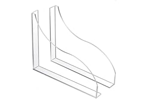 Hyuetrsa 2 Pack Shower Splash Guards, Self Adhesive Bathtub Corner Splash, Acrylic Large Splash Guards for Bathtub, Shower Wa