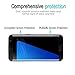 Galaxy S7 Edge Screen Protector [ Not Glass], PLESON® Samsung Galaxy S7 Edge Screen Protector, [Full Coverage] [Case Friendly] Anti-Bubble Film Screen Protector for Galaxy S7 Edge (Black Oynx)