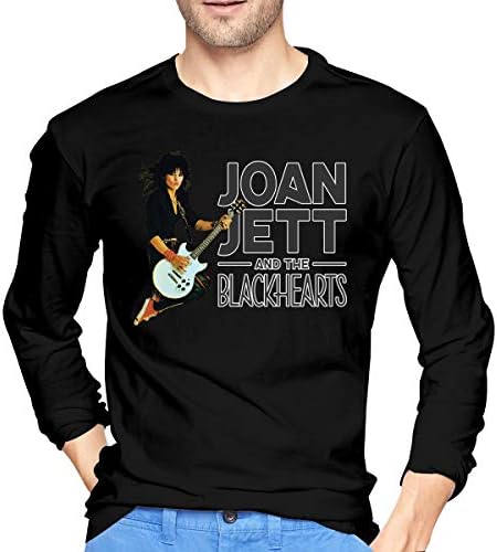 Fllaees Men's Fashion Cotton Long Sleeve T-Shirt Tops Blouse Joan Jett and The Blackhearts Fashion O-Neck