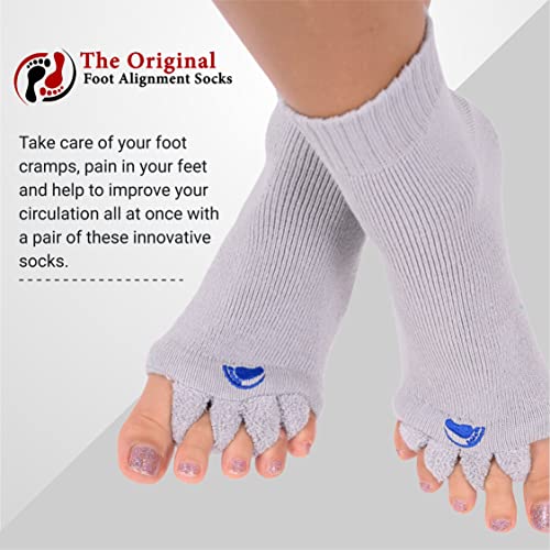 Foot Alignment Socks with Toe Separators by My Happy Feet for Men or