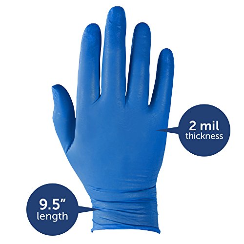 Kleenguard G10 Arctic Blue Nitrile Gloves (90097), Ambidextrous, Powder Free, Medium, 200 Gloves / Dispenser - Thumbnail 3
