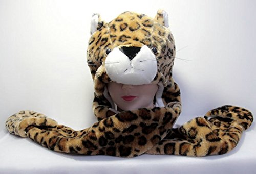 Honeystore Unisex Plush Cosplay Animal Furry Beanie Hat Gloves Scarf 3 In 1 Set - Image 5